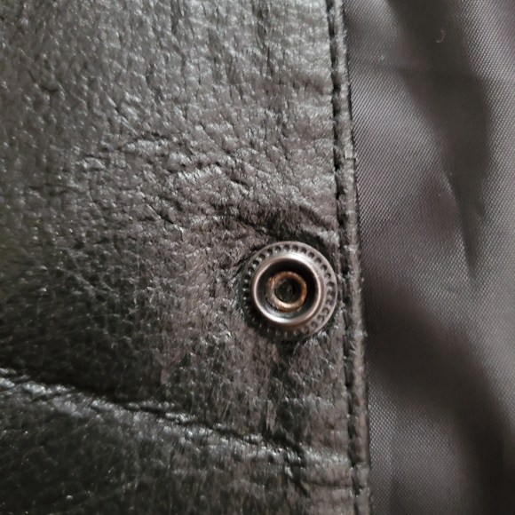 Leather Motorcycle Biker Vest - Picture 13 of 14